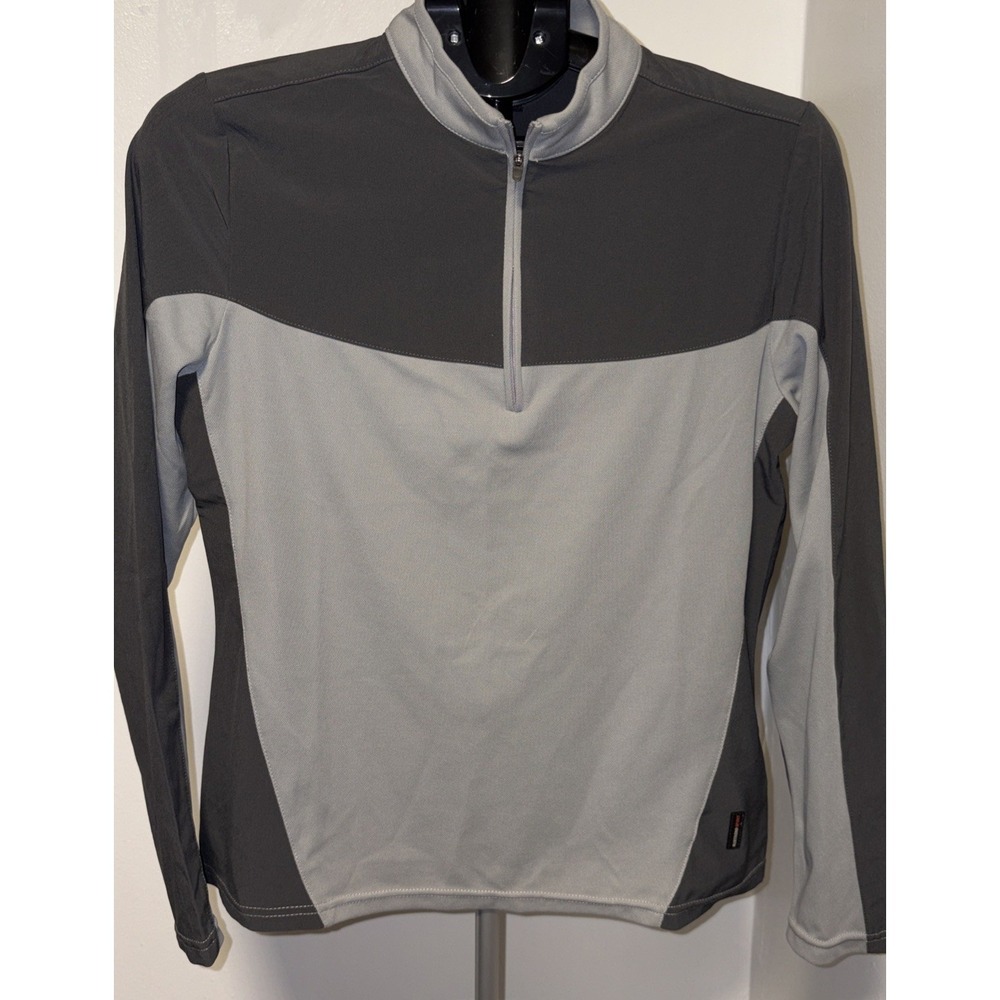 women's north end sport jacket size M Dary Gray and Light Gray Light weight